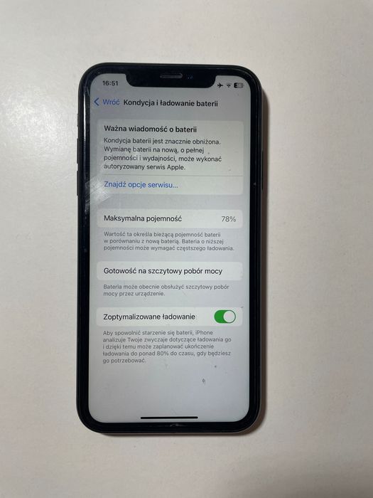 iPhone XR 128 GB czarny używany