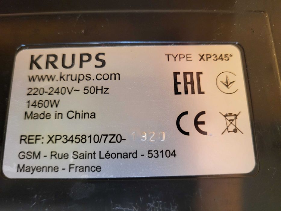 Krups XP345 kolbowy ekspres do kawy