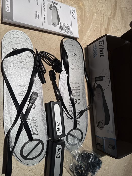 Podgrzewane wkładki do butów