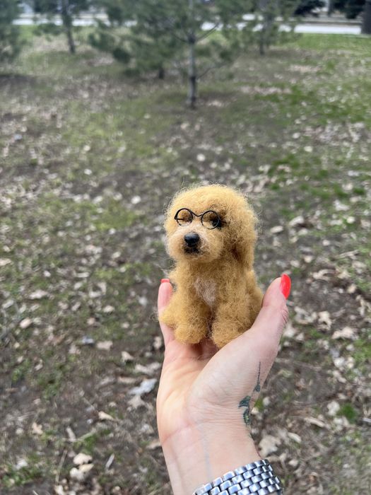 Той пудель , Лабрадудль ! Пудель ! Собака сувенир ! Валяние из шерсти