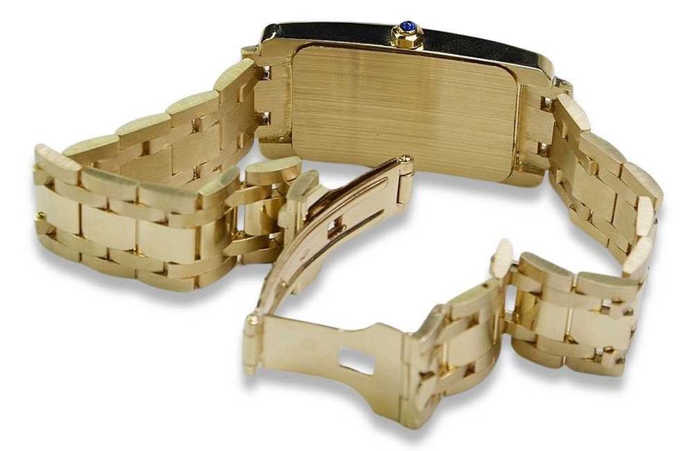 Złóty 14k (585) męski zegarek 86g NOWY - NAJTANIEJ! mw089y K