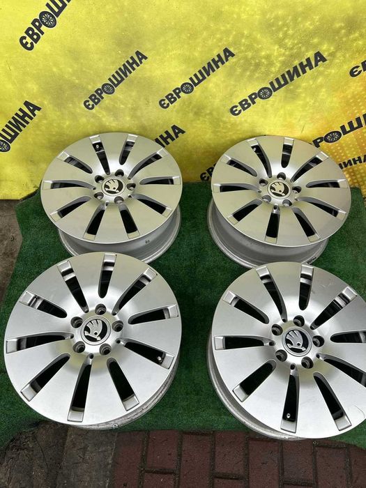 Диски 5/112 Audi Skoda Volkswagen оригінал склад б/у тітани
