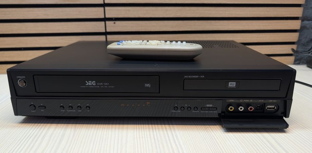 SEG DVR1051#Nagrywarka DVD VHS #6HD #HDMI #USB #DV #PL Menu #DivX#Pilot #Przegrywanie VHS na DVD