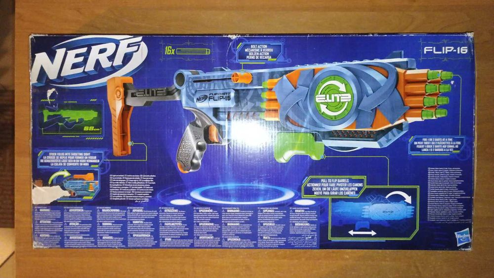 Іграшковий бластер Nerf Elite 2.0 Flipshots Flip-16 поновлена коробки
