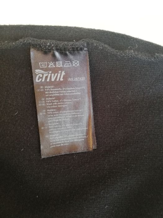 Calção preto marca Crivit - T. 36/38