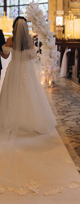 Romantyczna suknia ślubna- projekt indywidualny.