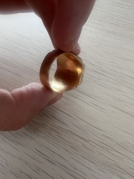 Sygnet onyks złoto 750