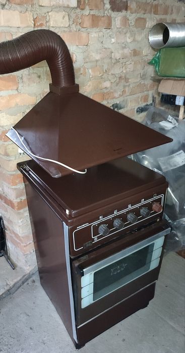 Плита газова Polmetal (50/50см) та витяжка Ciarko (60/50мм.)