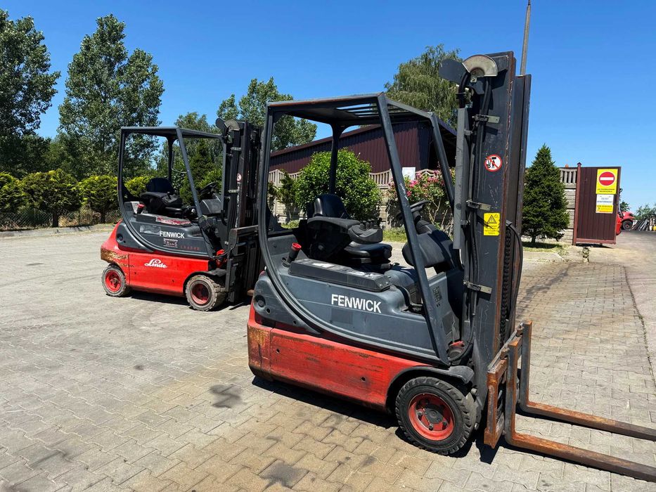 wózek widłowy elektryczny LINDE E14-02 1400kg Triplex 4.80m 2006r 4200mtg