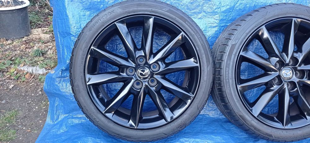 Felgi Koła Aluminiowe MAZDA 215/45/R18 HANKOOK 6mm 5x114.3 KIA HYUNDAI