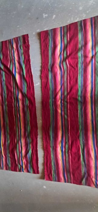 Wełniane narzuty na fotele z PRL