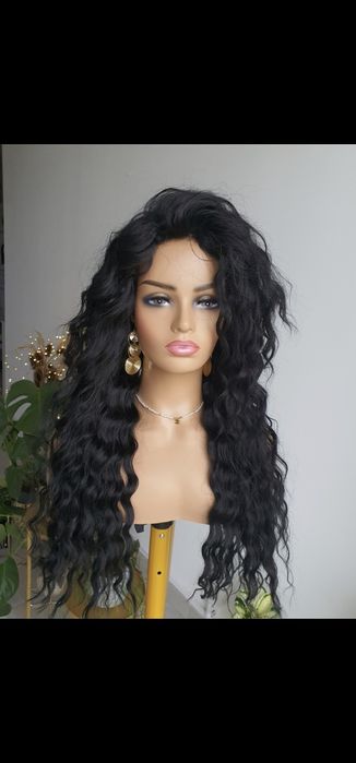 Peruka fale afroloki czarne włosy Shakira