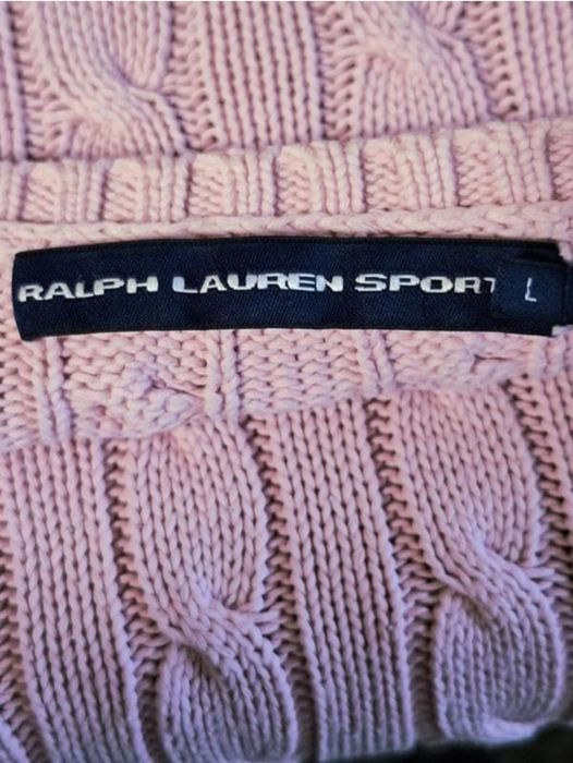 Хлопковый джемпер в косы RALPH LAUREN
