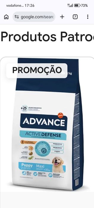 Advance puppy maxi12kg
12kg Puppy Protect Maxi Advance ração cães
45,89 €
51 €
zooplus.pt
3,82 €/1kg
Sem custo financeiro
Classificação da loja: 4.7/5