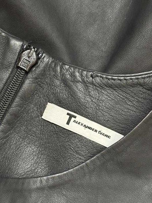 Alexander Wang платье с натуральной кожи