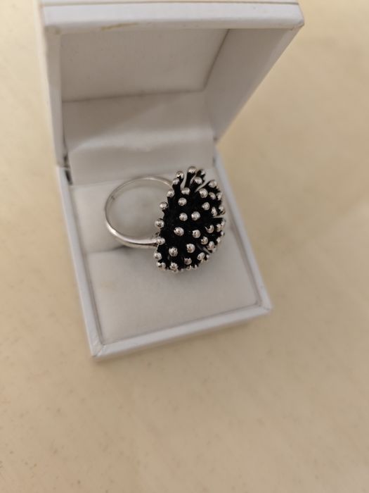 Pierścionek srebro oksydowane Nowy