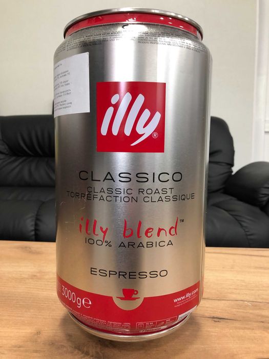 Жестяная банка 3 кг для кофе, металева банка для кави, кав'ярня ILLY