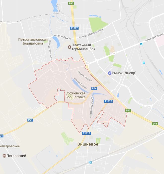 Земля , Участок 1 га. Софиевская Борщаговка