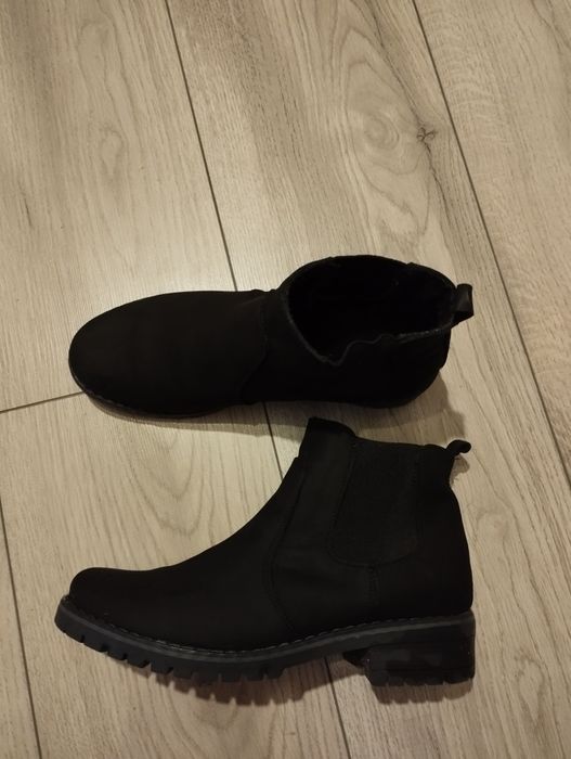 Botki damskie skórzane 36 kornecki