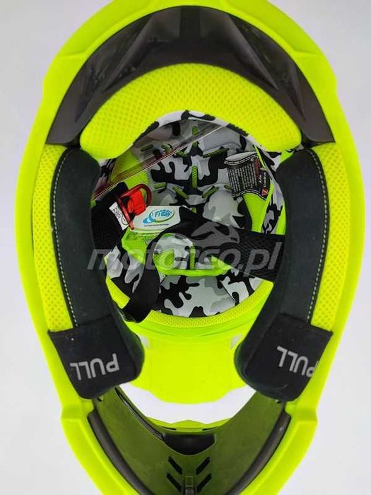 WYPRZEDAŻ Kask LS2 MX437 Fast Evo CRUSHER H-V Yellow Enduro/Cross /ATV