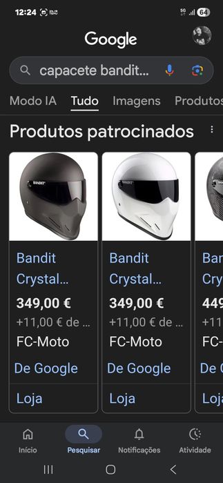 Capacete bandit crystal