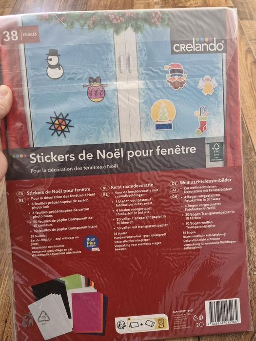 Набори для творчості crelando, стікери на вікна
