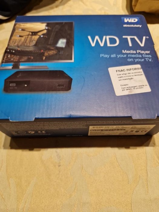 WD TV Media Player HD Western Digital – Completo + Caixa Original