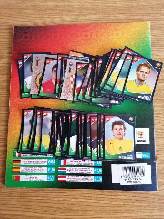 Cadernetas Euro 2004, Mundial 1998 e Mundial 2002