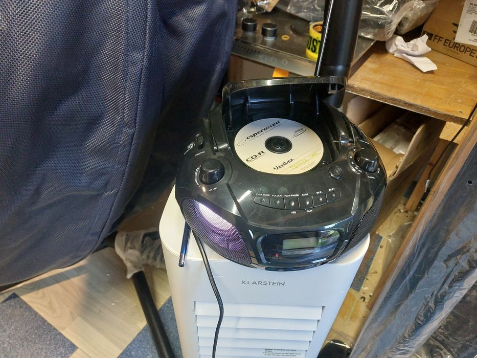 Boombox USB, radio FM, Bluetooth CD