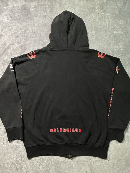 Зип худи balenciaga Sponsor Logos Large Zip-Up Hoodie S M L