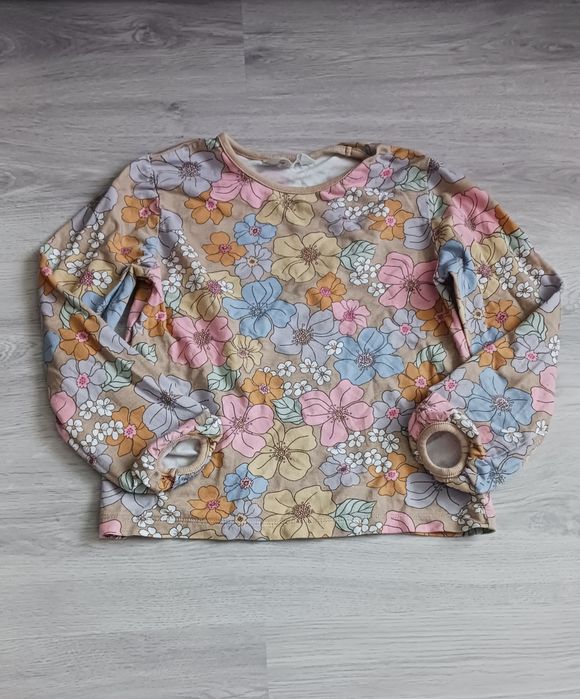 Bluzka w kwiaty H&M rozm. 134/140 (100% bawełna)