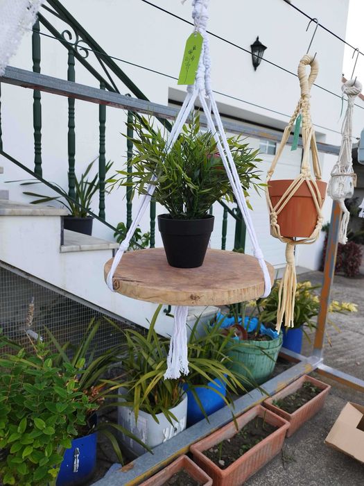 Suporte para Plantas em Macramé