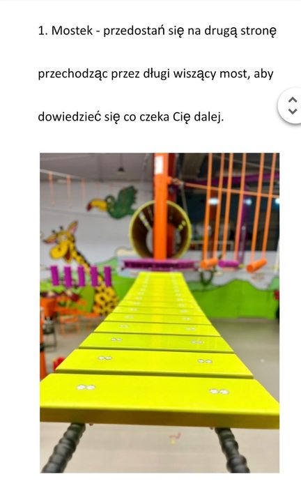 Profesjonalny Park linowy dla dzieci i młodzieży