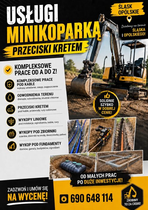 Usługi Minikoparką