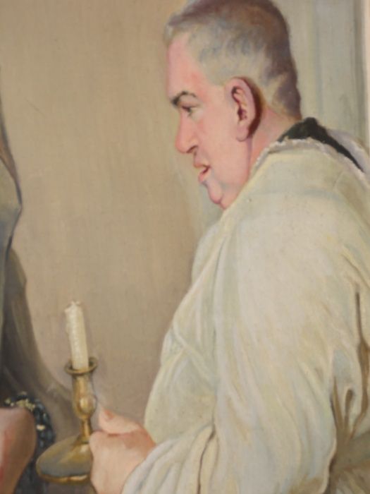 Pintura antiga a óleo