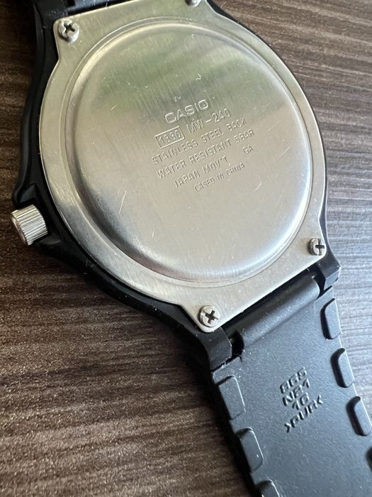 Zegarek Casio MW-240 | Analogowy | Czarny - Okazja!
