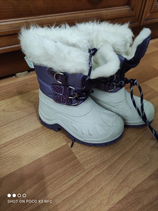Теплые зимние сапоги для девочки