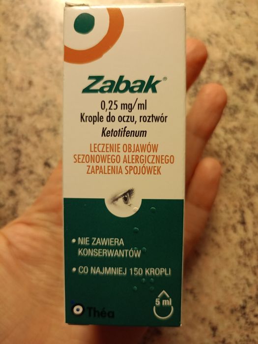 Krople lecznicze Zabak do oczu