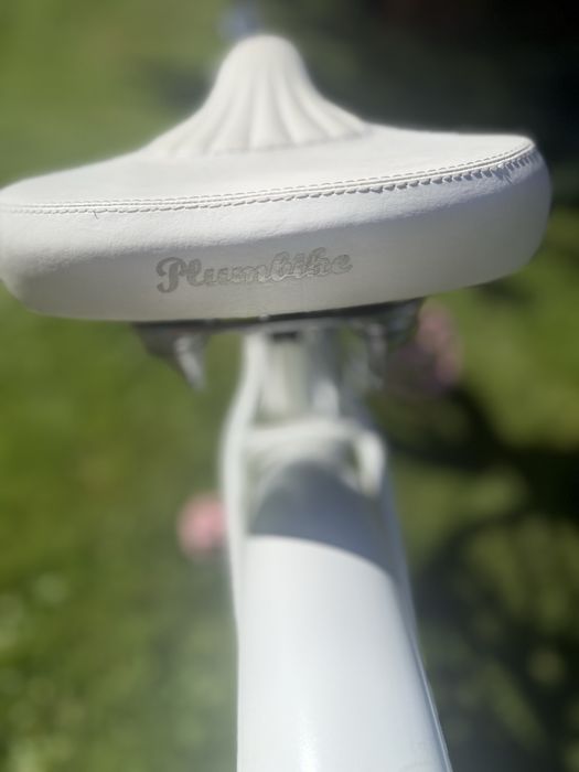 Plumbike Rider Go Girl 26” biało-różowy | koszyk | stan bardzo dobry
