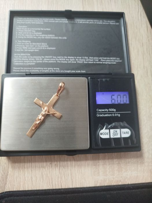 Krzyżyk męski 6 gram  -585-