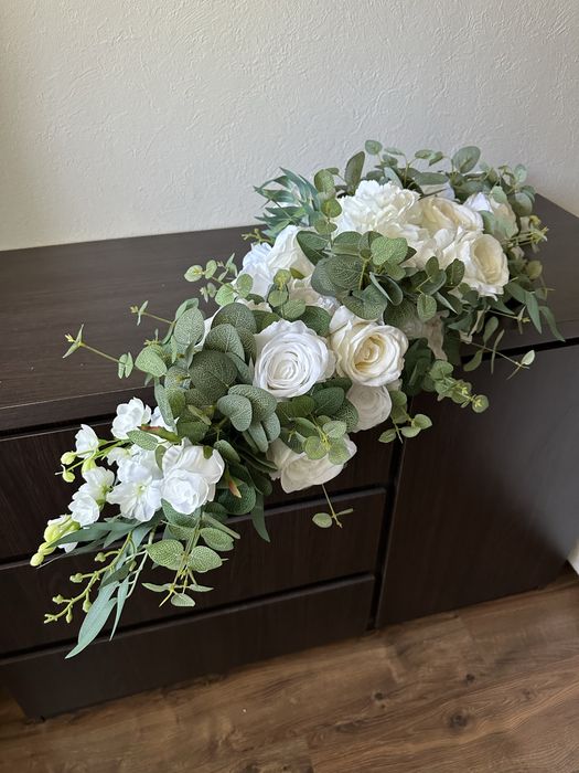 Квіти на весільну арку/екібана/Букет/цветы/свадебная арка/украшение