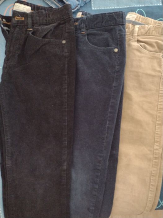 Calças de bombazine