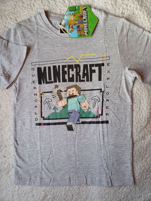 T-shirt  Minecraft  nowy 110/116 , 122/128 ,134/140 , 146/152, 158/164