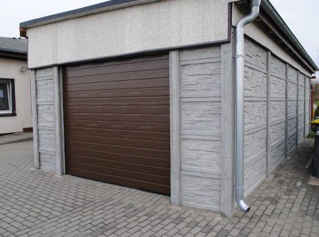 garaże, garaż betonowy, ogrodzenia betonowe