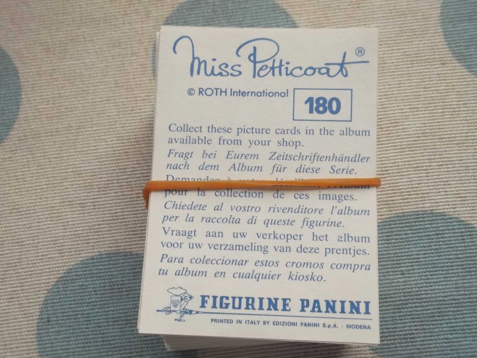 Cromos da panini com 50 anos