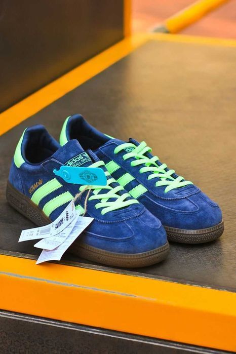 Мужские кроссовки Adidas Spezial Blue/Green. Размеры 40-45