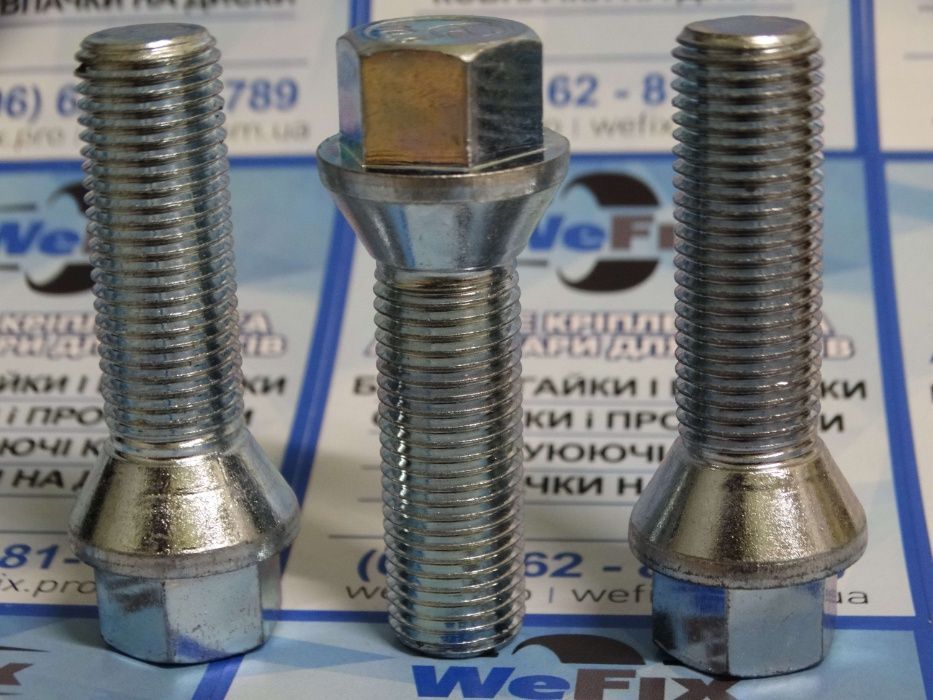Болти колісні 12х1,5 на титанові диски Болти для легкосплавних дисків