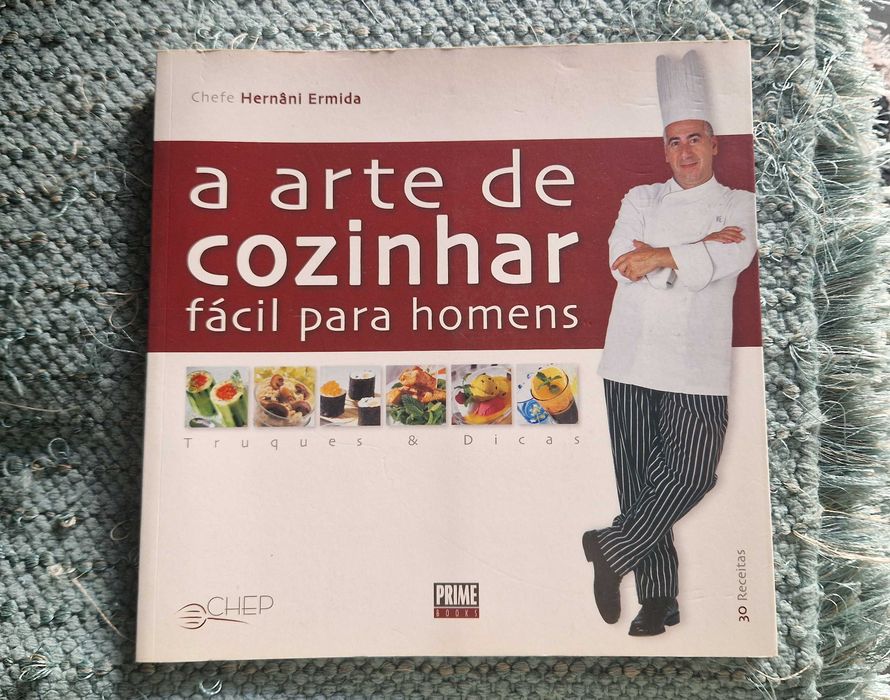 Livro "A Arte de Cozinhar, fácil para Homens), do chefe Hernâni Ermida