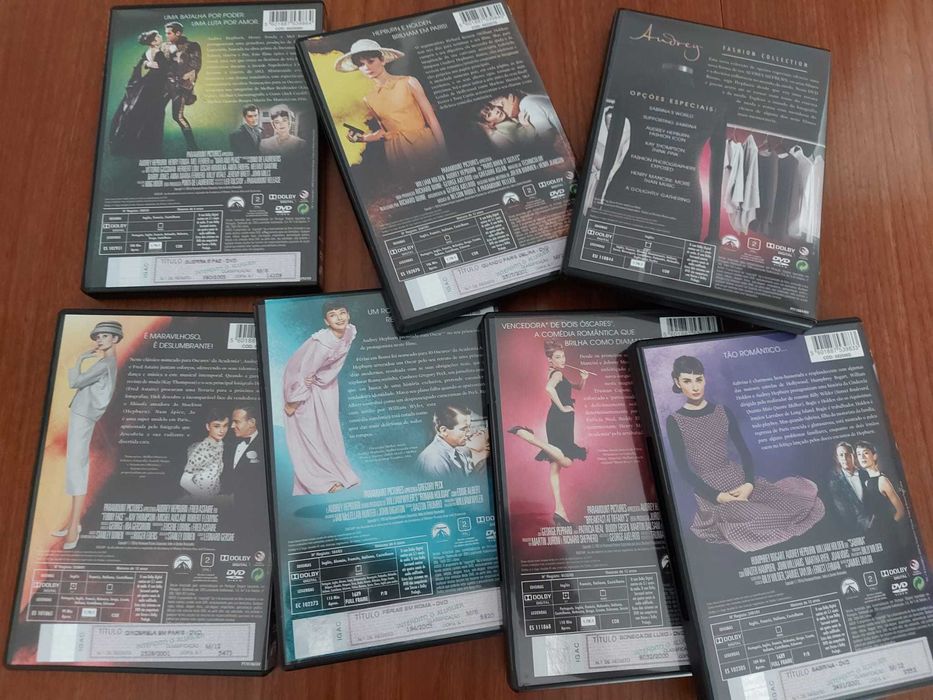 **7 DVD zona 2*Audrey Hepburn*Fashion Collection**