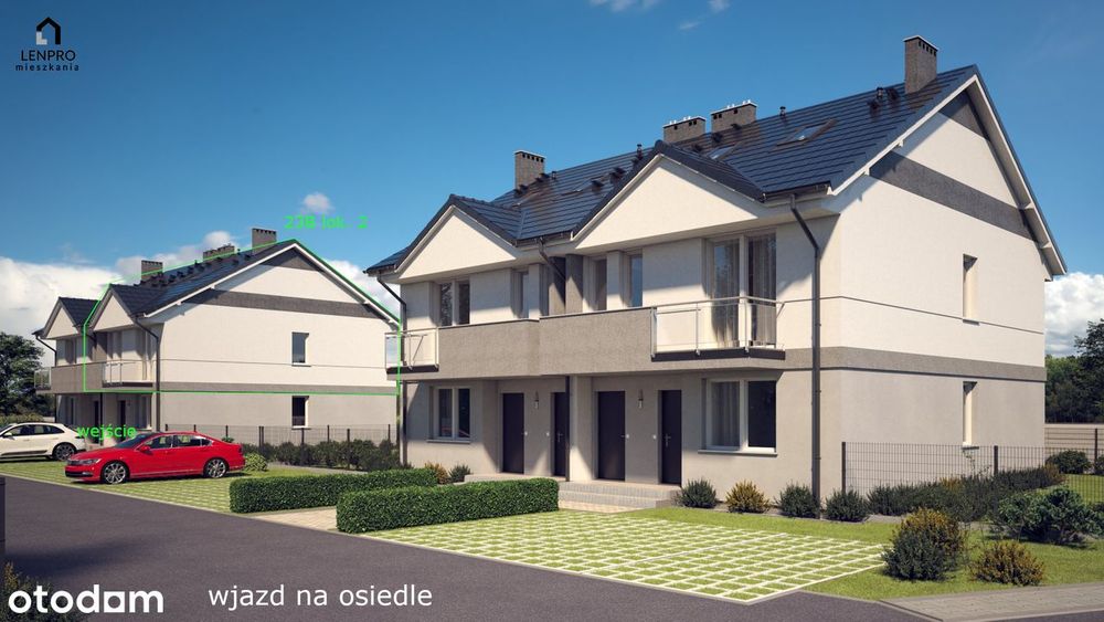 62 m² + 62 m² i cisza zamiast sąsiadów – tylko 8 mieszkań na osiedlu